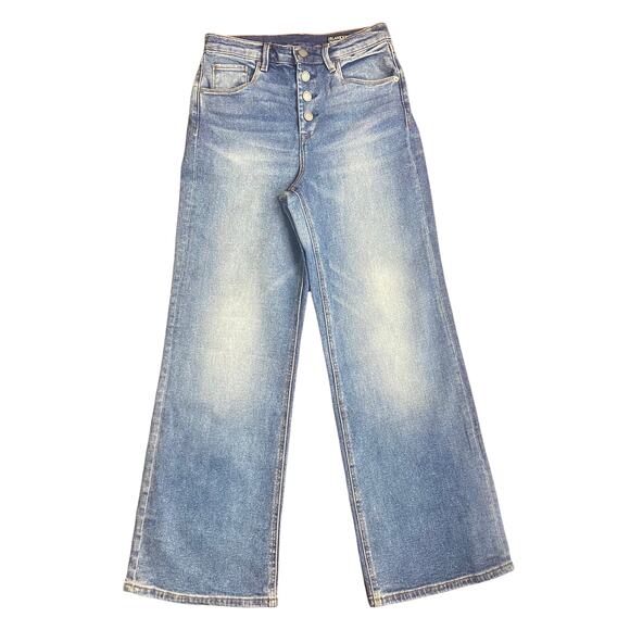 BLANKNYC Chrystie High Rise Button Fly Cropped Wide Leg Jeans Size 25 - Picture 2 of 6